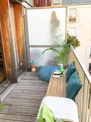 Balcon ou terrasse dans l'établissement Peace in Heaven