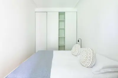 Un ou plusieurs lits dans un hébergement de l'établissement Cozy Apartment - 1BDR 2P - Montparnasse