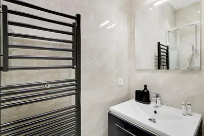 Salle de bains dans l'établissement Sublime appartement 6P