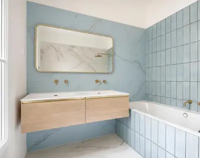 Salle de bains dans l'établissement Dupleix Notre Dame Quai d'Orleans