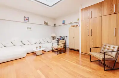 Coin salon dans l'établissement Bright Parisian apartment