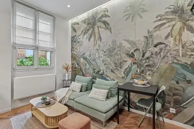 Coin salon dans l'établissement Soyer - Neuilly sur Seine 1ch by B'Your Home