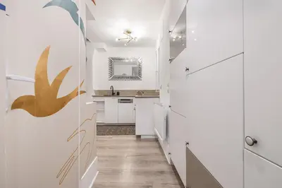 Cuisine ou kitchenette dans l'établissement Fuji
