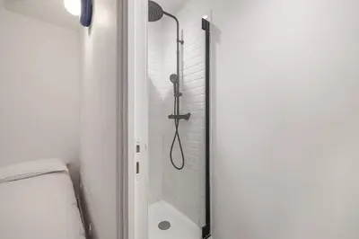 Salle de bains dans l'établissement Fuji