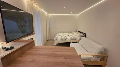 Un ou plusieurs lits dans un hébergement de l'établissement Studio lumineux et calme, Place d'Italie, Paris