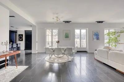 Coin salon dans l'établissement Appartement des Victoires Luxury
