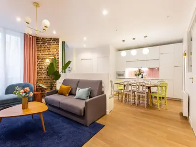 Cuisine ou kitchenette dans l'établissement Beautiful apartment - 4BR 10P - Rue des Martyrs