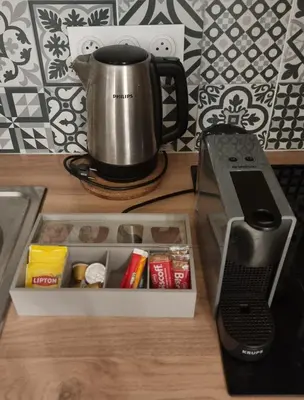 Plateau bouilloire dans l'établissement Studio Centre-ville, proche métro et Paris