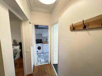 Cuisine ou kitchenette dans l'établissement Le Cocon Lumineux Parisien - Check-in H24