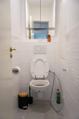 Salle de bains dans l'établissement Paris View Direct Access Apartment 10 people