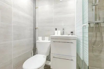 Salle de bains dans l'établissement Cosy appartement aux portes de Paris