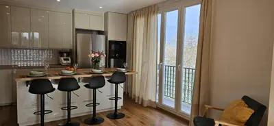 Cuisine ou kitchenette dans l'établissement 3 bedroom apartment with Eiffel Tower view