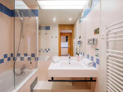 Salle de bains dans l'établissement Aparthotel Adagio Paris XV