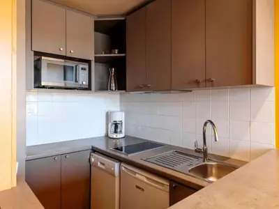 Cuisine ou kitchenette dans l'établissement Aparthotel Adagio Paris XV