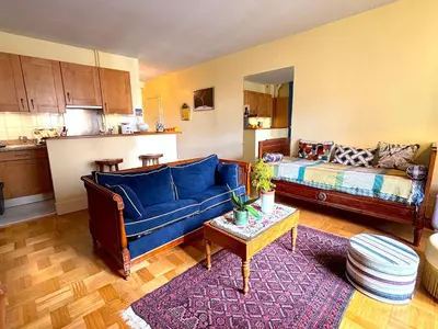 Cuisine ou kitchenette dans l'établissement L'appartement Bleriot