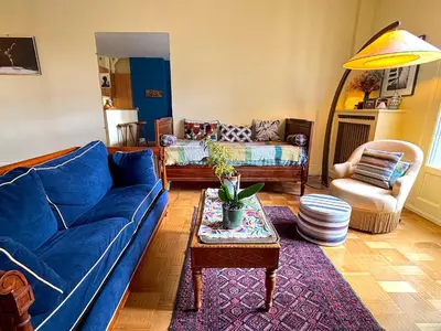 Coin salon dans l'établissement L'appartement Bleriot
