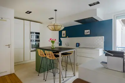 Cuisine ou kitchenette dans l'établissement Paris Sacré Coeur Prestige residence