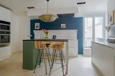 Cuisine ou kitchenette dans l'établissement Paris Sacré Coeur Prestige residence