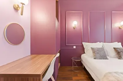 Un ou plusieurs lits dans un hébergement de l'établissement Appartement refait à neuf -8 personne -Paris