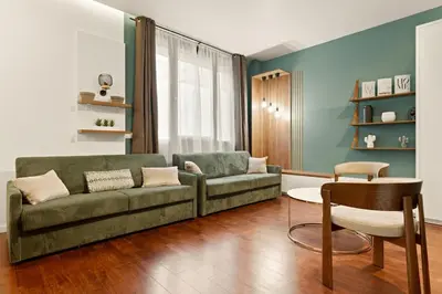 Coin salon dans l'établissement Appartement refait à neuf -8 personne -Paris