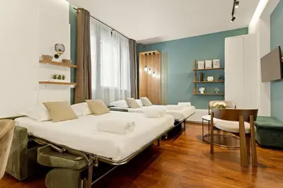 Un ou plusieurs lits dans un hébergement de l'établissement Appartement refait à neuf -8 personne -Paris