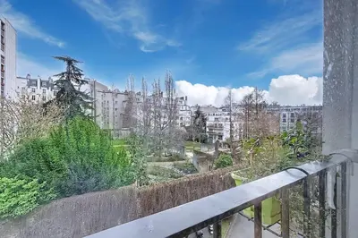 Balcon ou terrasse dans l'établissement Charmant appartement près des Batignolles