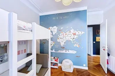 Un ou plusieurs lits dans un hébergement de l'établissement Grand Appartement Haussmannien Malesherbes