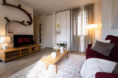 Un ou plusieurs lits dans un hébergement de l'établissement Cozy Studio near Latin Quarter