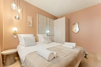 Un ou plusieurs lits dans un hébergement de l'établissement Appartement refait à neuf - 6 perssones - Paris