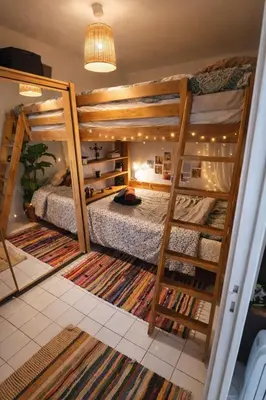 Un ou plusieurs lits dans un hébergement de l'établissement Jolie appartement au centre de Paris