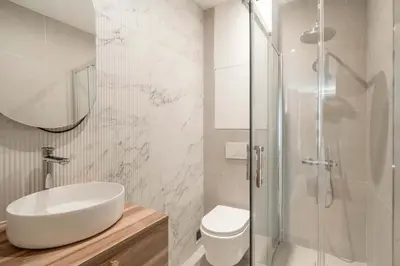Salle de bains dans l'établissement Chic studio Neuf Batignolles