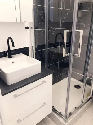 Salle de bains dans l'établissement Superbe appartement flambant neuf au centre de Paris