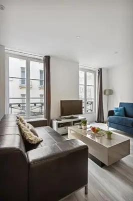 Coin salon dans l'établissement Serenty - 1BR - St Germain & Jardin du Luxembourg