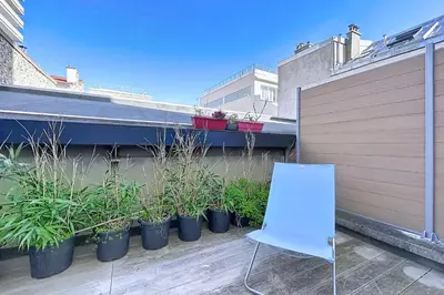 Jardin de l'établissement Charmant appart proche Place d'Italie