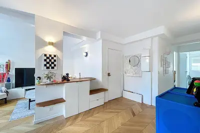 Cuisine ou kitchenette dans l'établissement Charmant appart proche Place d'Italie