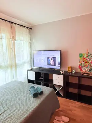 Télévision ou salle de divertissement dans l'établissement Apparemment agréable