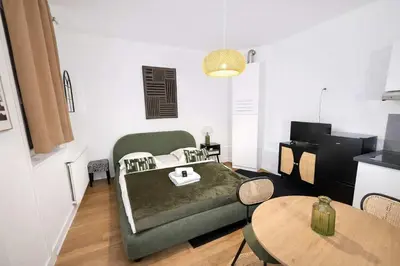 Coin salon dans l'établissement Studio Paris 18eme Montmartre 2 personnes