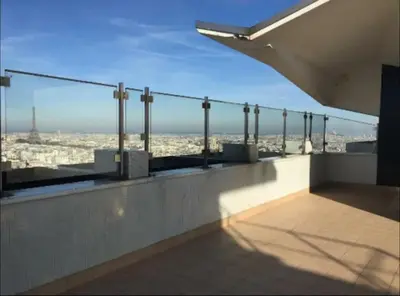 Balcon ou terrasse dans l'établissement Studio Cosy a Paris Proche de la Tour Eiffel