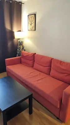 Coin salon dans l'établissement Studio Cosy a Paris Proche de la Tour Eiffel