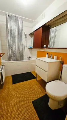 Salle de bains dans l'établissement Studio Cosy a Paris Proche de la Tour Eiffel