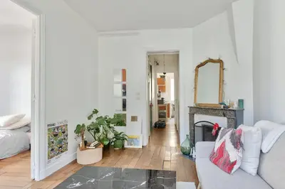 Coin salon dans l'établissement Appartement paisible et soigné