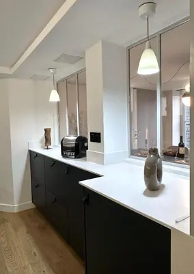 Cuisine ou kitchenette dans l'établissement Apartment with lift & AC saint-germain-des-pres