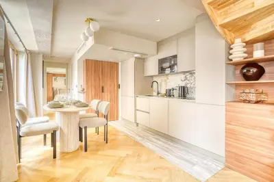 Cuisine ou kitchenette dans l'établissement Paris La Belle - Lafayette