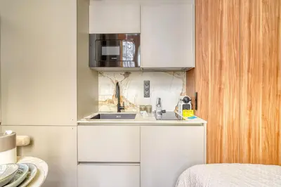 Cuisine ou kitchenette dans l'établissement Paris La Belle - Lafayette