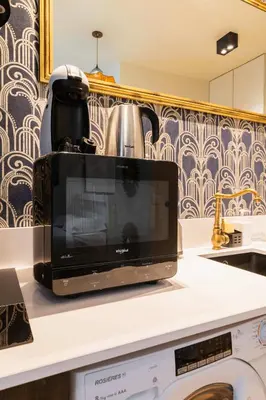 Cuisine ou kitchenette dans l'établissement Studio lumineux et moderne proche du metro - 2P