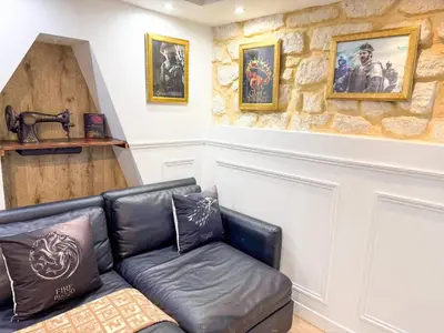 Coin salon dans l'établissement UrbanFlat 42 - Two-Bedroom Flat in Center of Paris