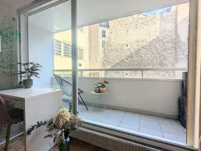 Plan de l'établissement Grand studio calme balcon