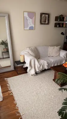 Un ou plusieurs lits dans un hébergement de l'établissement Bright two-room apartment - Courbevoie