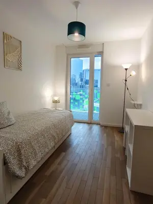 Plan de l'établissement modern, 2 bedrooms la défense, big balcony