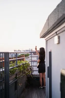 Balcon ou terrasse dans l'établissement The People Paris Belleville